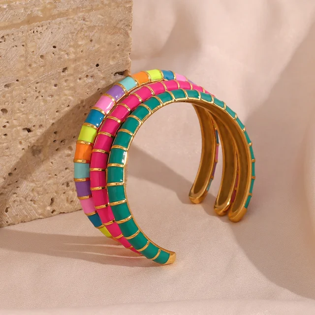 April Enamel Bracelet