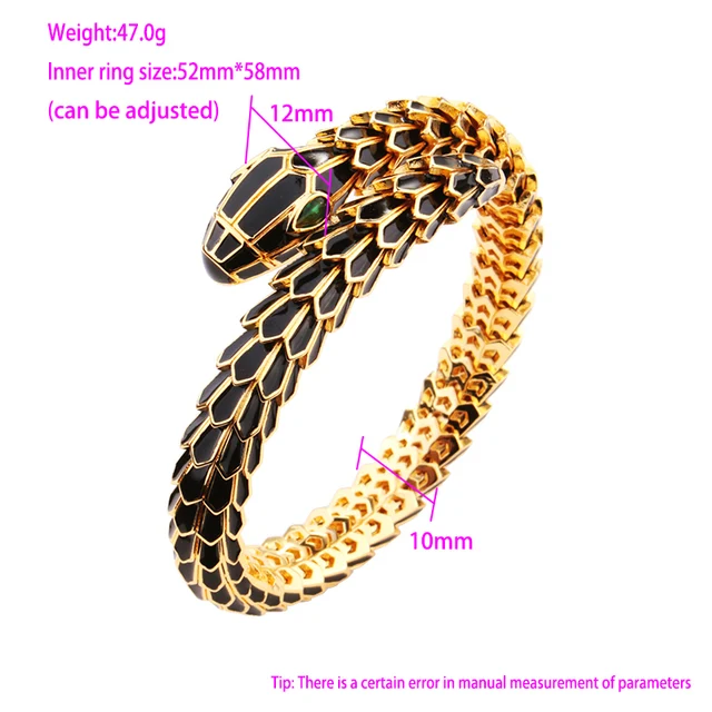 Serpentine Enamel Bracelet