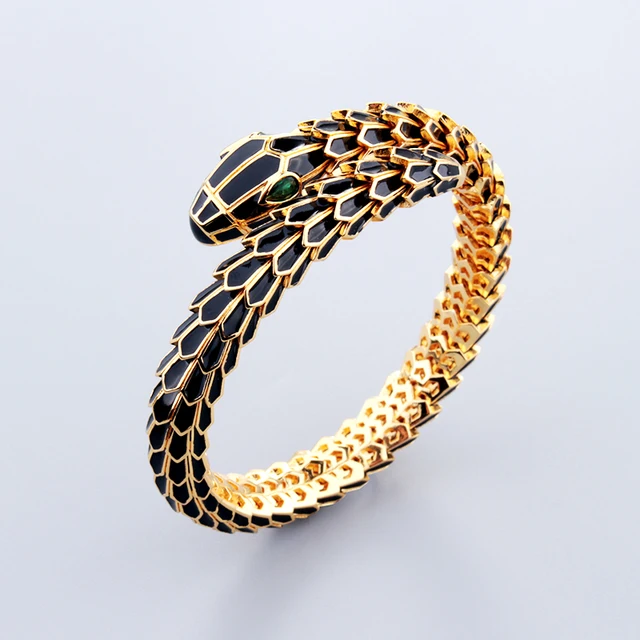 Serpentine Enamel Bracelet