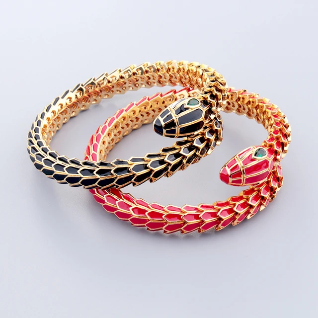 Serpentine Enamel Bracelet