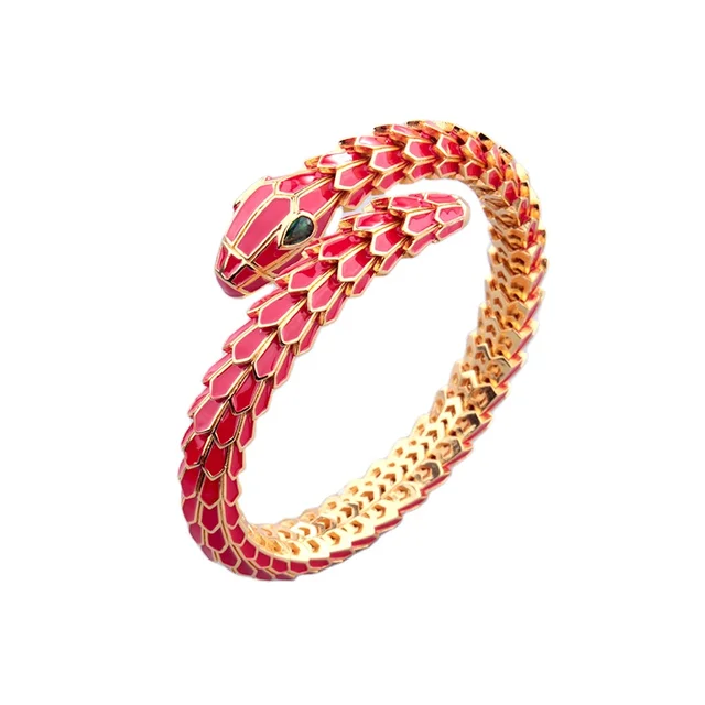 Serpentine Enamel Bracelet