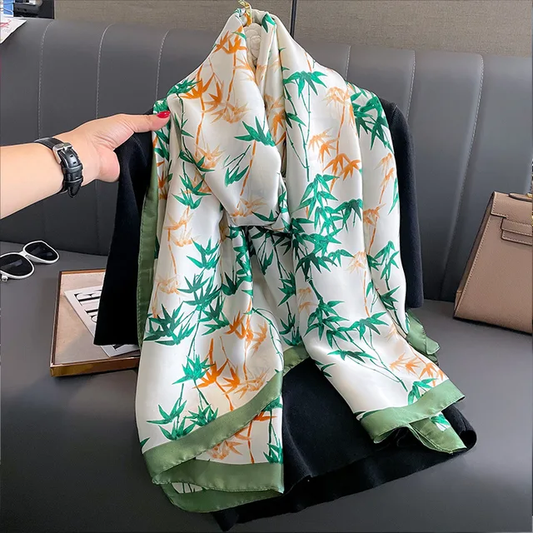 Tropical Fern Silk Scarf