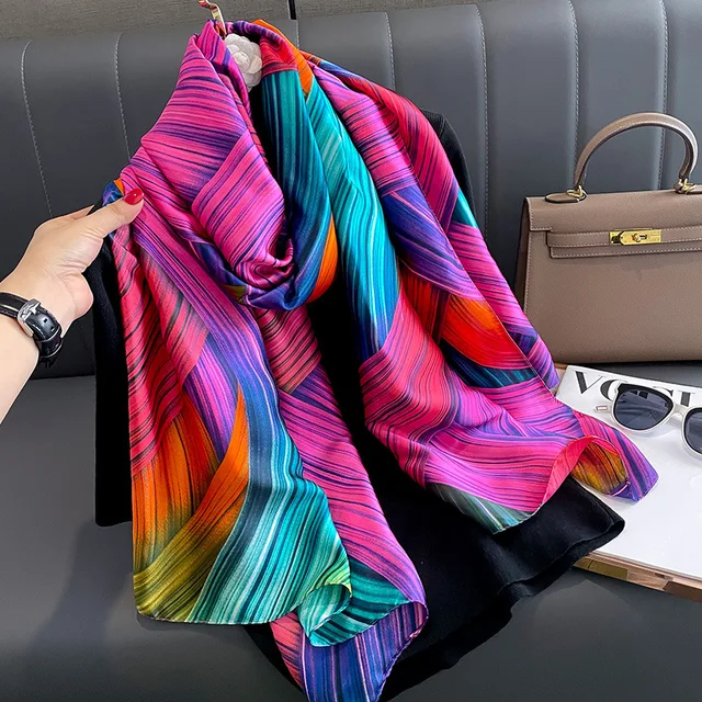 Radiant Ribbon Silk Scarf