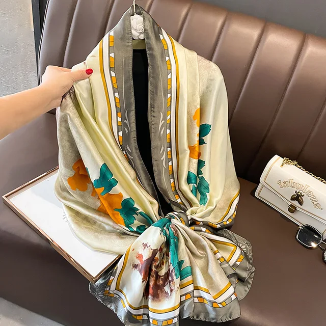 Misty Horizon Silk Scarf