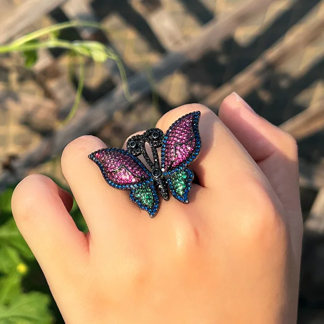 Butterfly Zirconia Ring