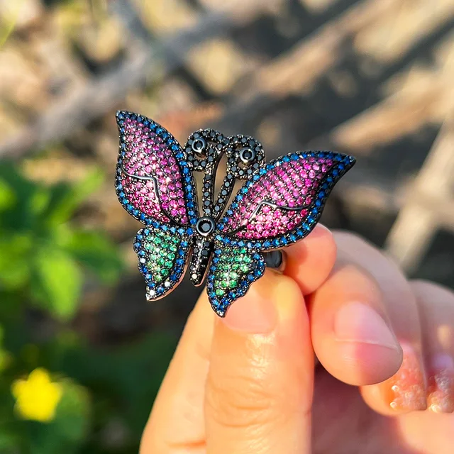 Butterfly Zirconia Ring