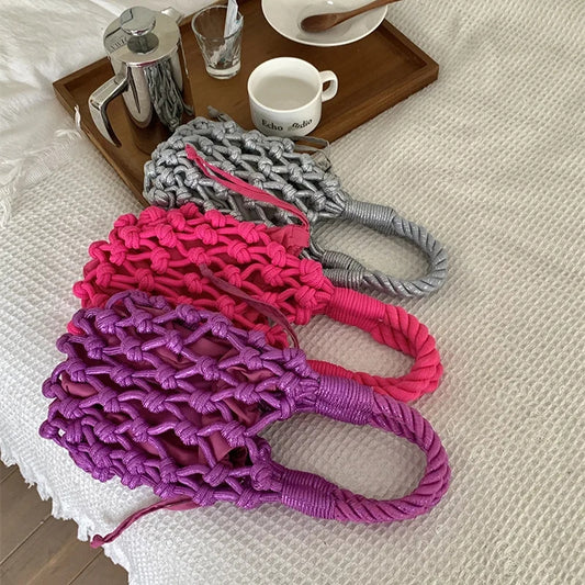 Twine Handbag (Purple)