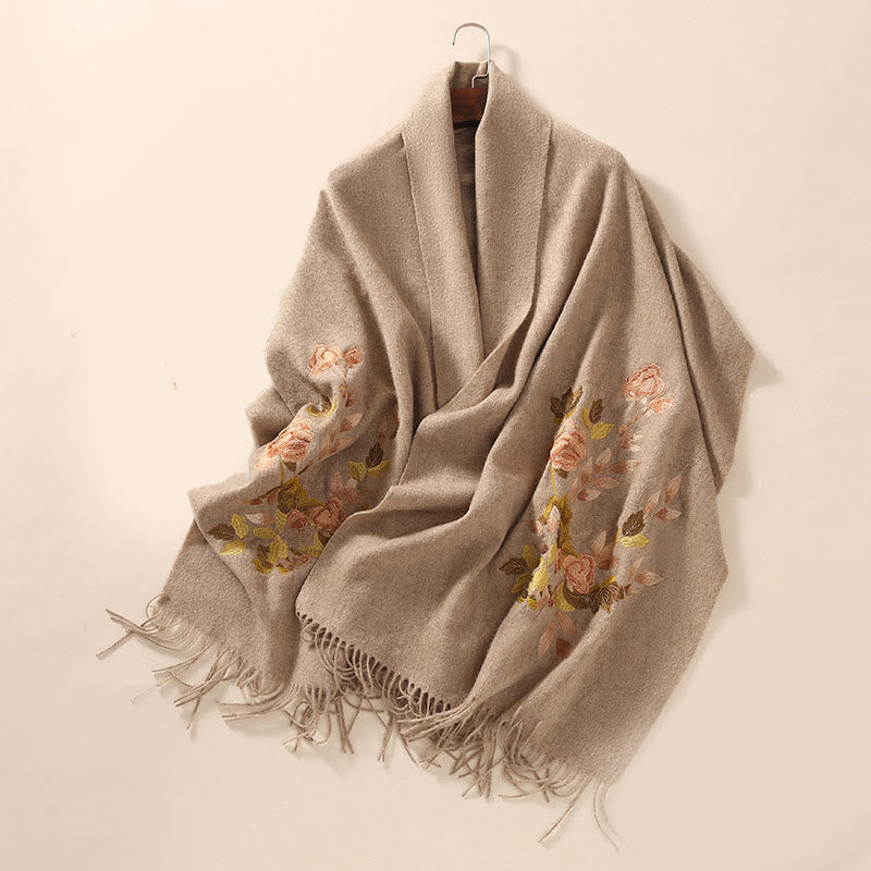 Velisse Premium Embroidered Cashmere Shawl