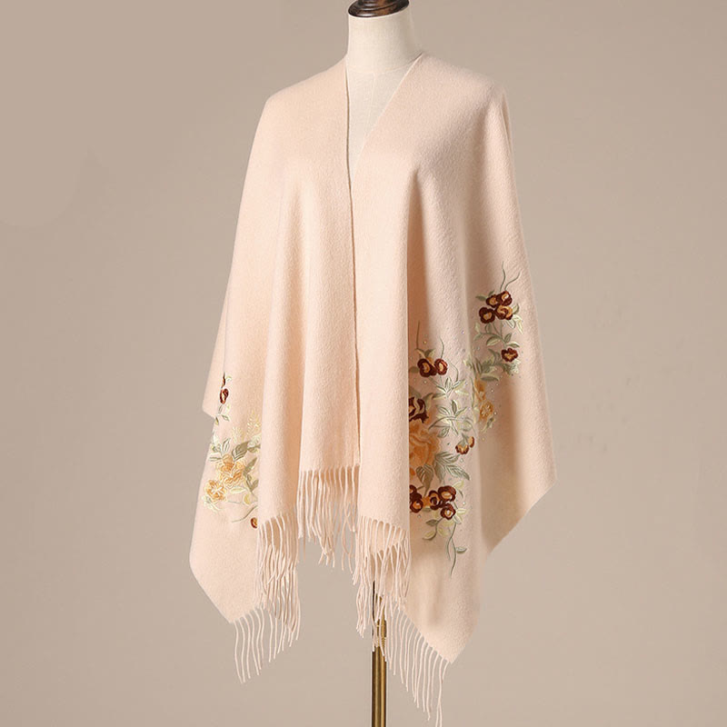 Alyth Premium Embroidered Cashmere Shawl