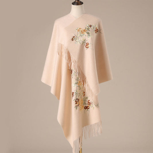 Alyth Premium Embroidered Cashmere Shawl