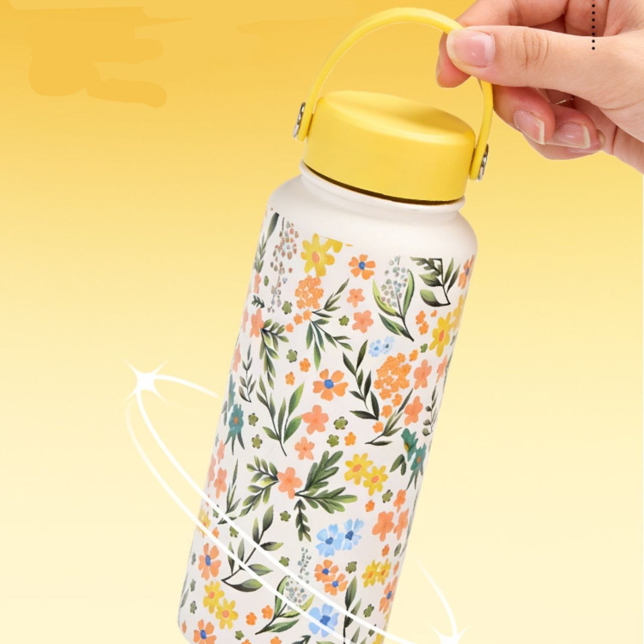Mira Stainless Steel Bottle with Thermos Lid (1000ml)
