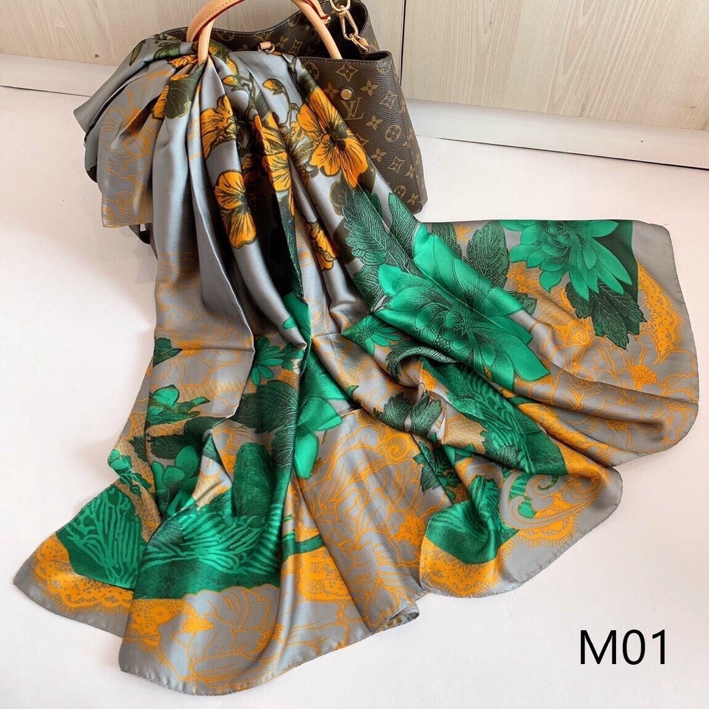 Kiwi Citrine Silk Stole