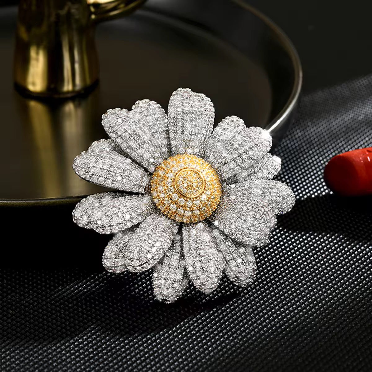 Elena Bloom Zirconia Brooch