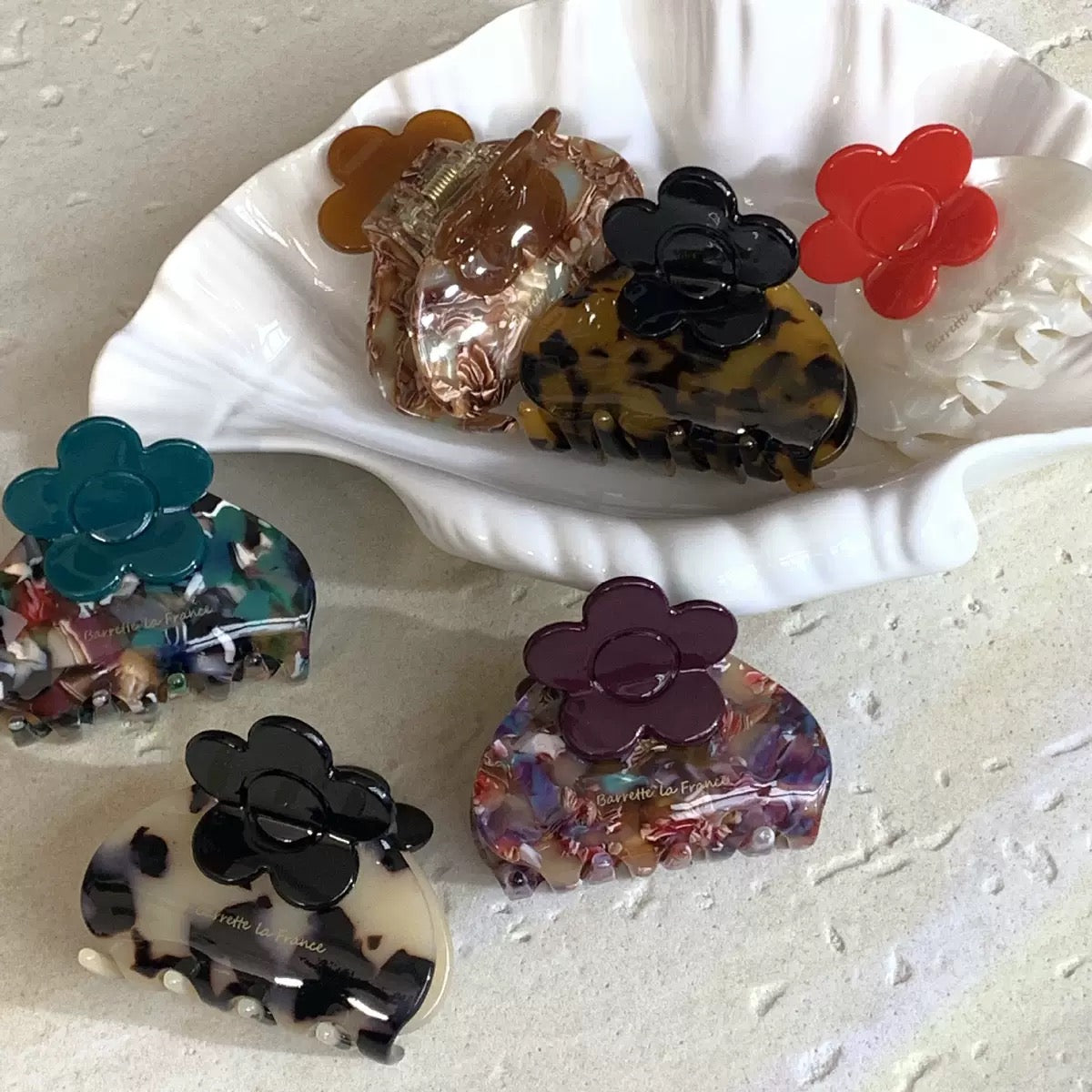 Flora Mosaic Claw Clip