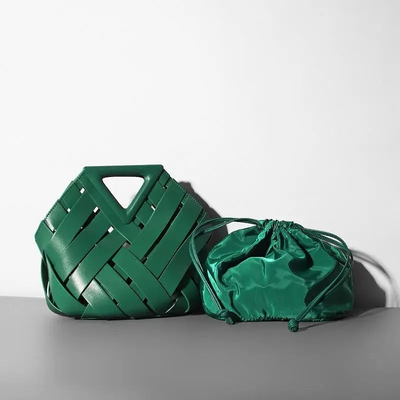 Daphny Genuine Leather Bag(Green)