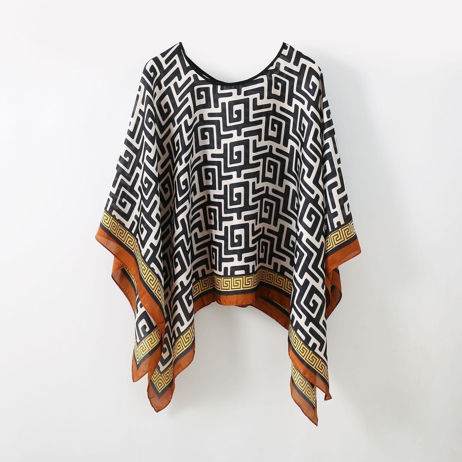 Zelie Silk Summer Poncho