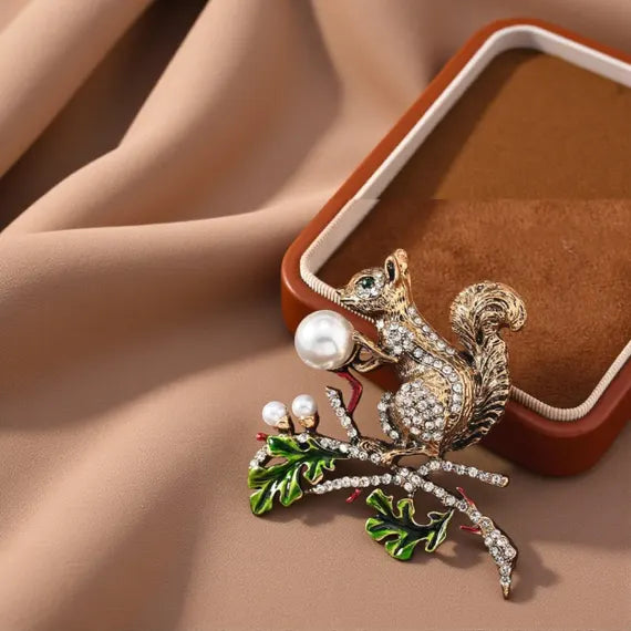 Acorn Charm Brooch
