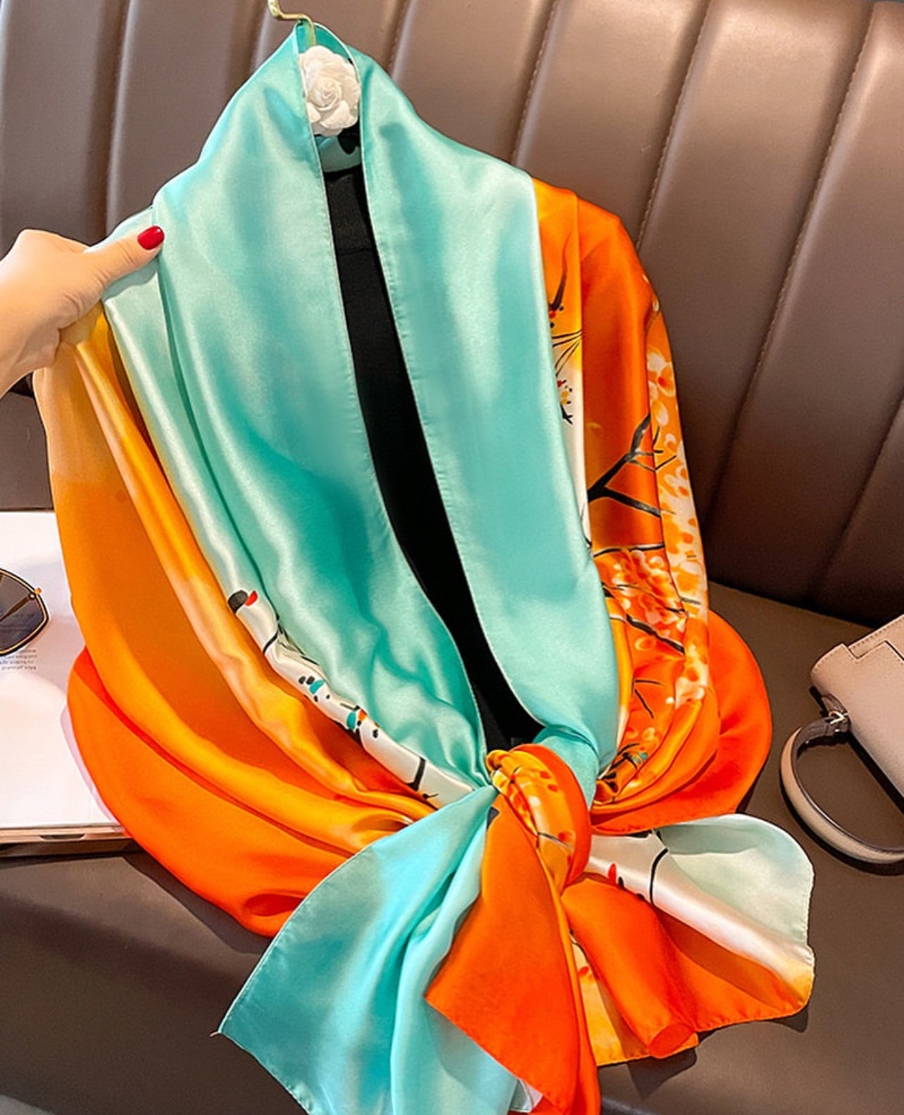 Vibrant Glow Silk Stole