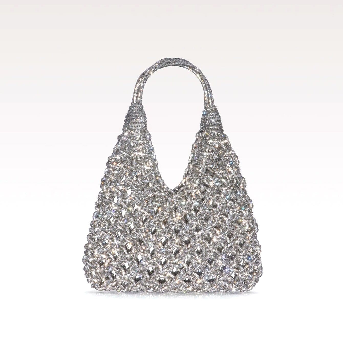 Riva Rhinestone Evening Bag (Silver)