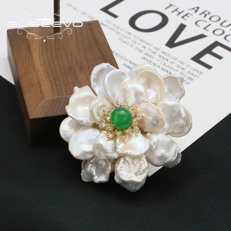 Snowpetal Real Barouque Pearl Brooch