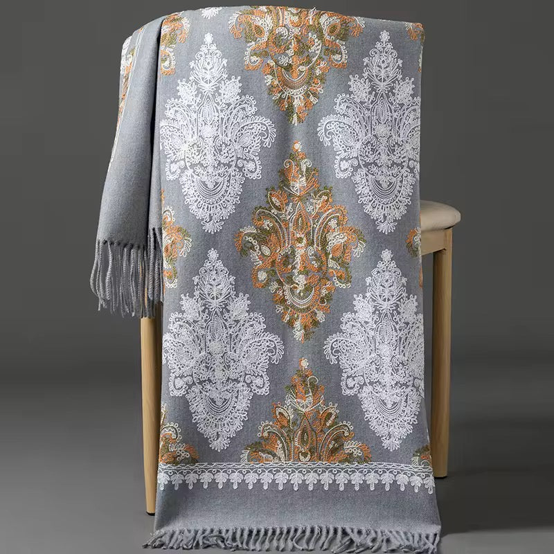 Regentia Steel Rich Pashmina Shawl