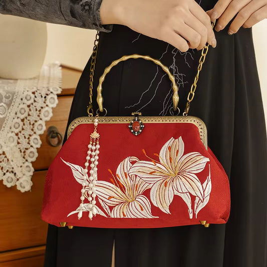 Duvane Embroidered Handbag