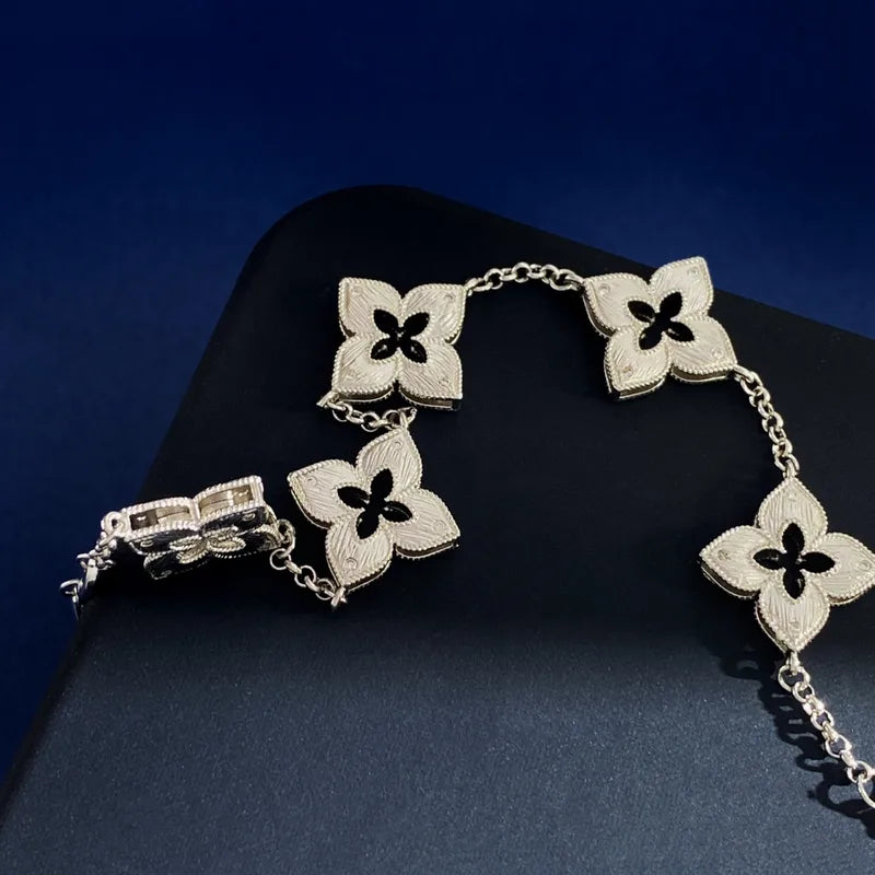 Evadne Fourleaf Chain Bracelet
