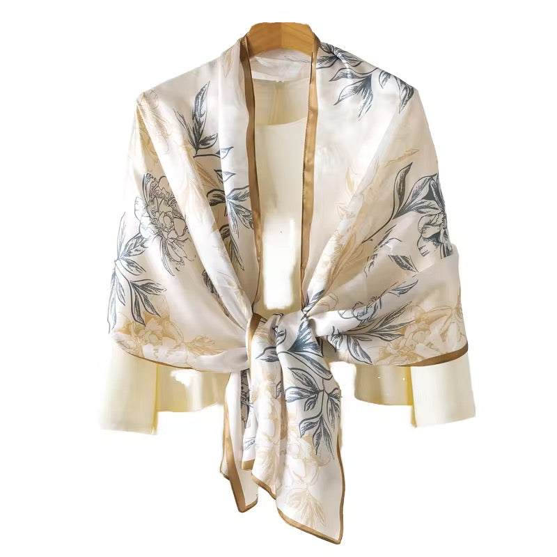 Alabaster Silk Stole