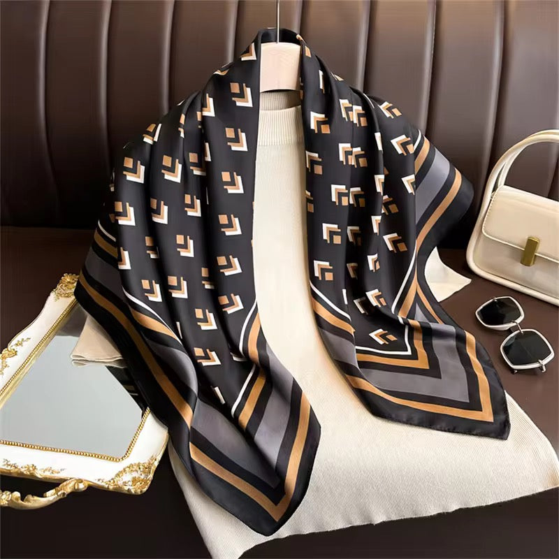 Baronne Silk Scarf (90x90cms)