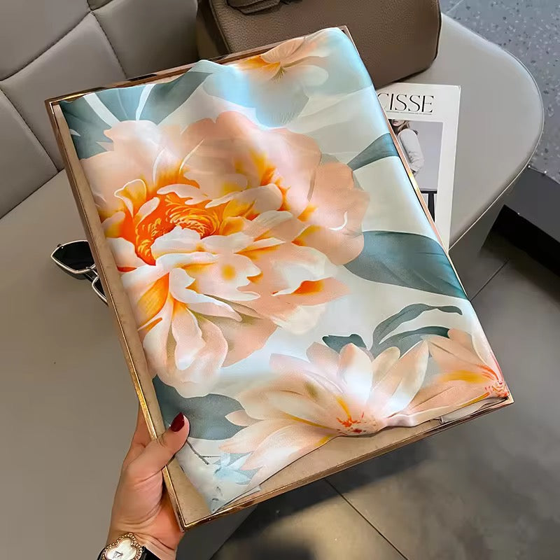 Winter Garden Silk Scarf
