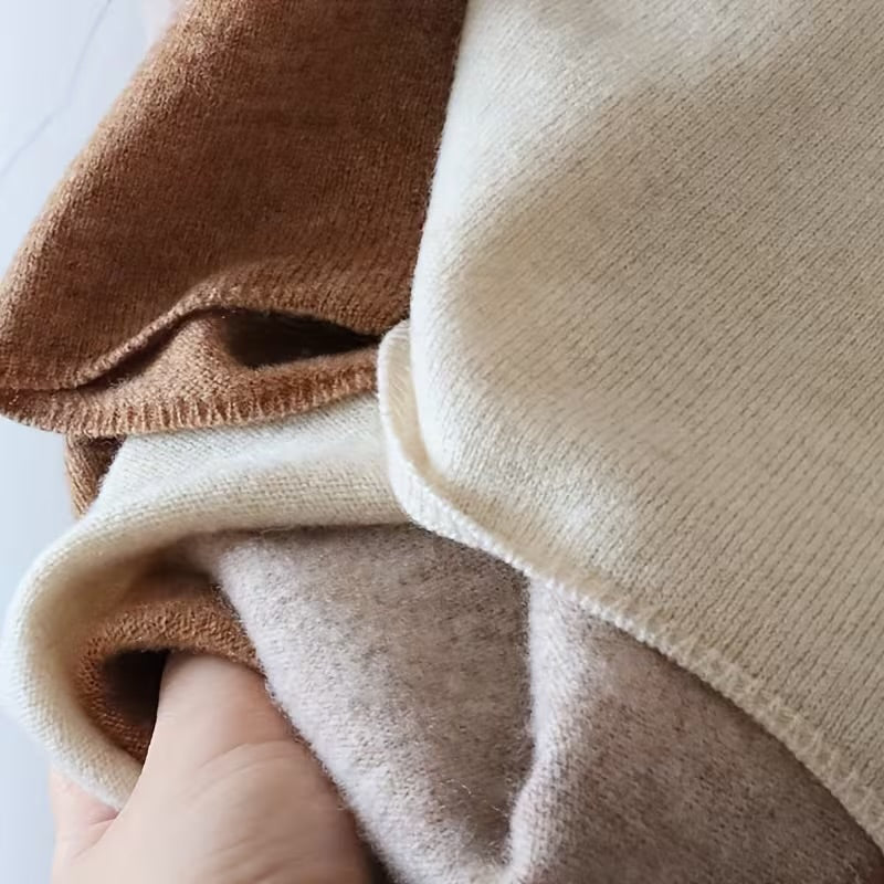 Almond Stroll Pure Wool Poncho