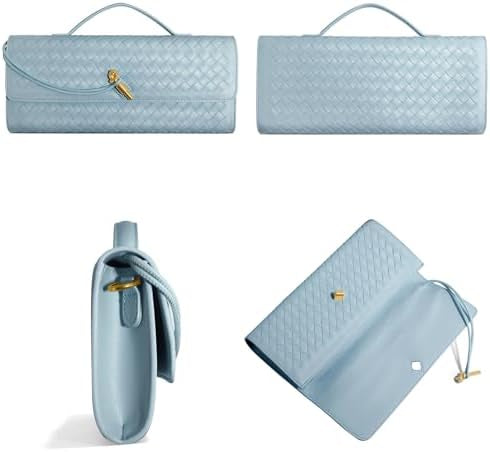 Andrea Vegan Leather Bag (Light Blue)