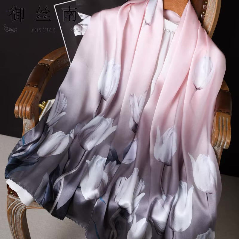 Dusky Bloom Silk Stole