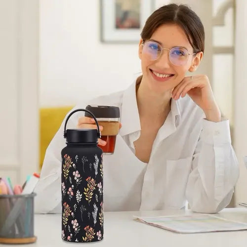 Nyra Stainless Steel Bottle with Thermos Lid (1000ml)