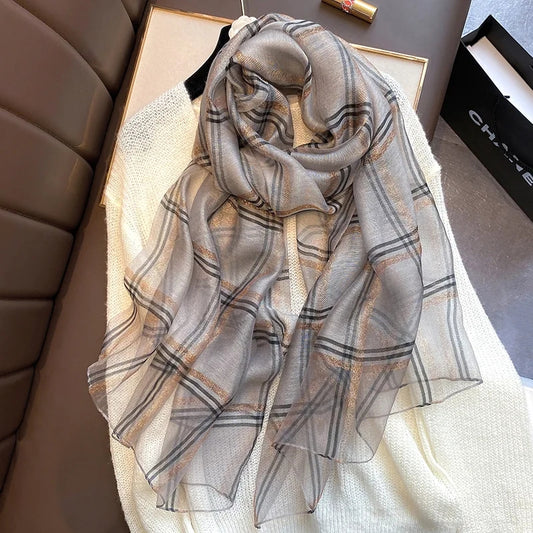 Chequered Steel Premium stole