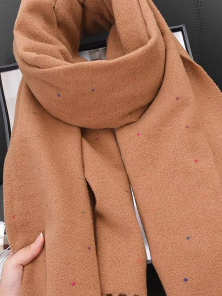 Stardot Winter Shawl (Amber)