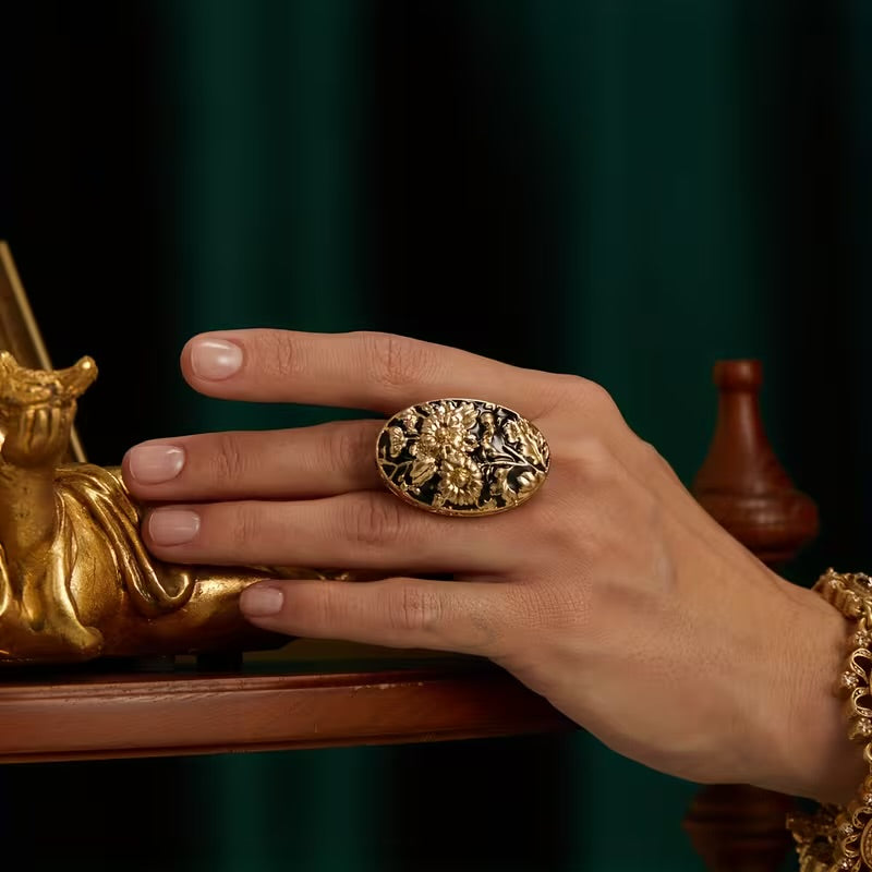 Sunflower Antique Ring