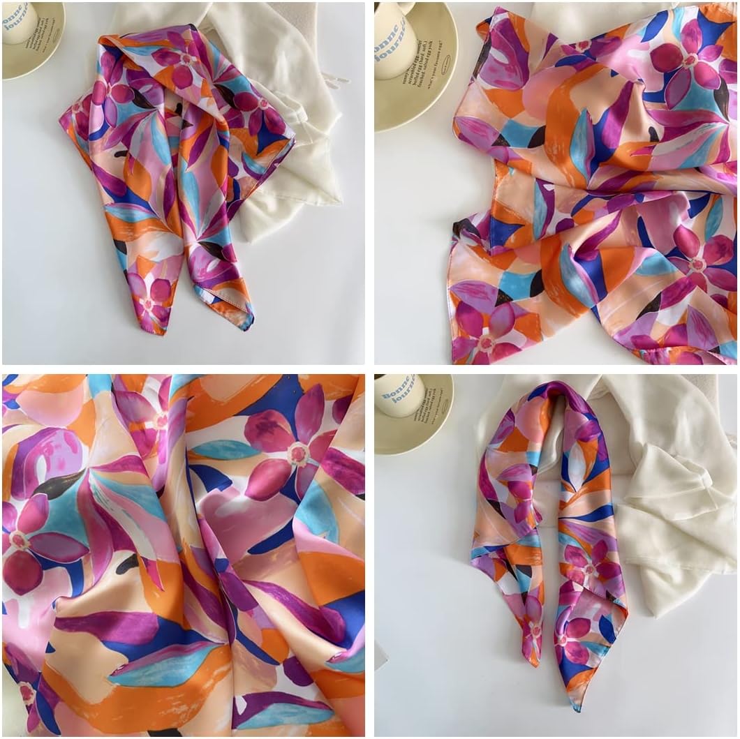 Rosabell Silk Scarf (70x70cms)