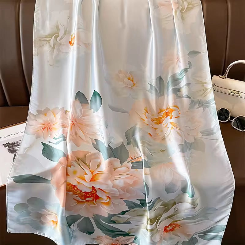 Winter Garden Silk Scarf