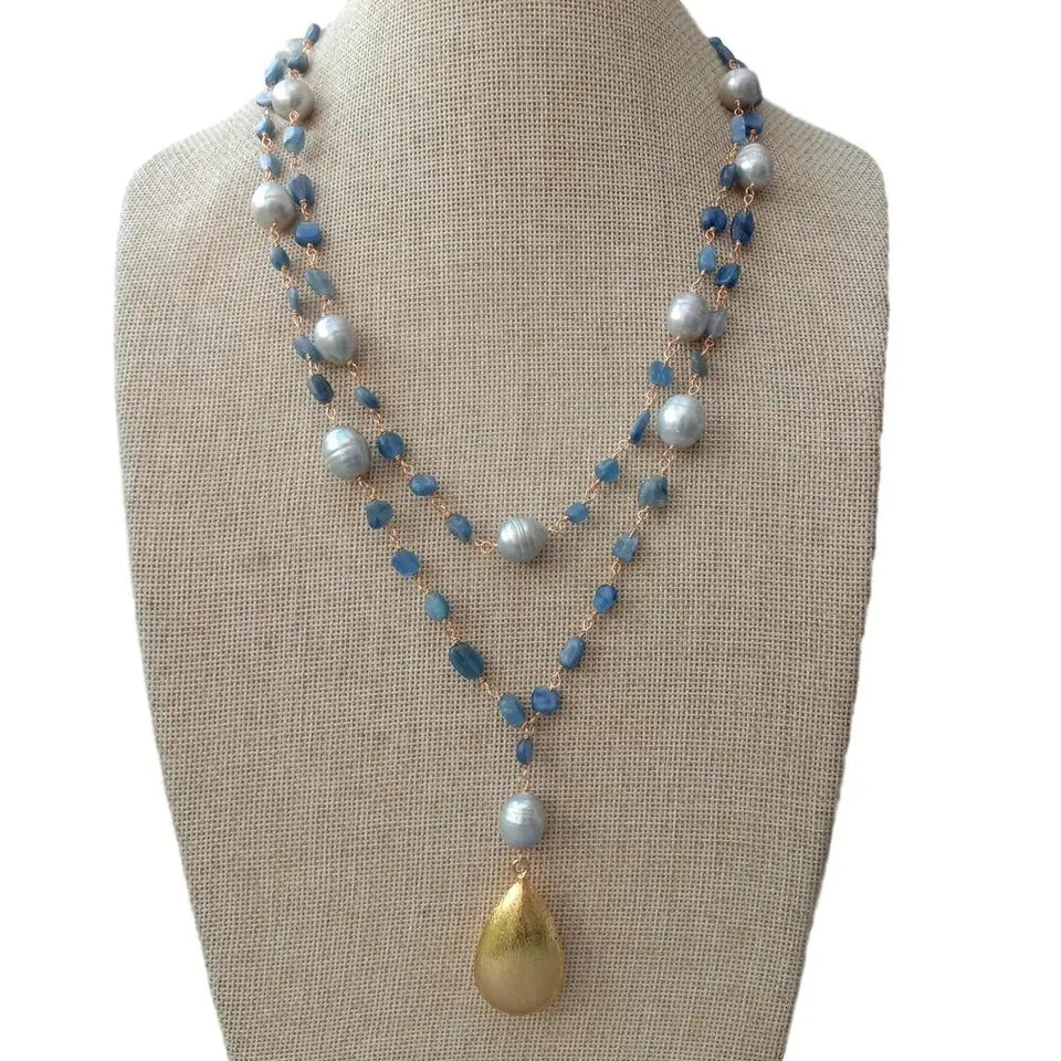 Kyanos Pearl Necklace