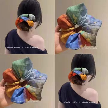Multicolor Patch Scrunchie