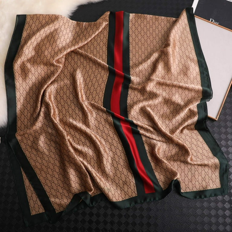 Dark Monochrome Silk Scarf