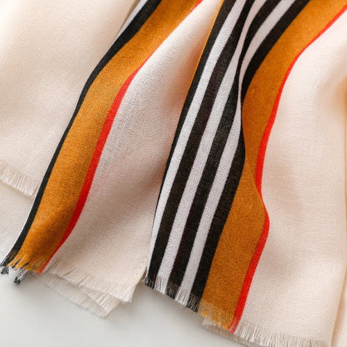 Maison Border Cotton Stole