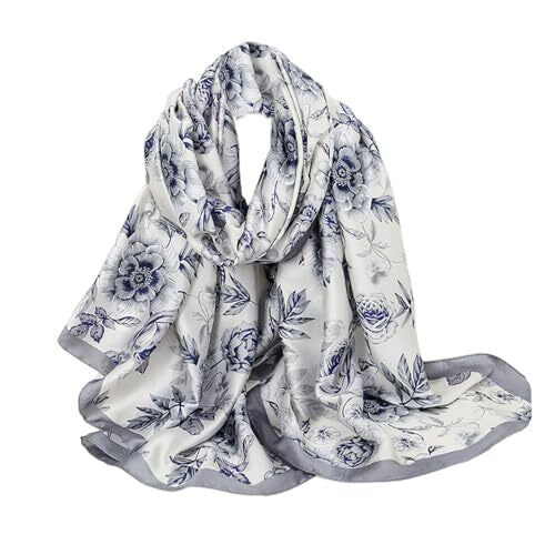Mist Steel Silk Stole