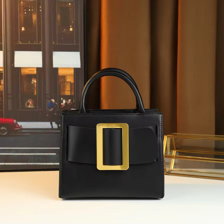 Mirelle Vegan Leather Handbag (Black)