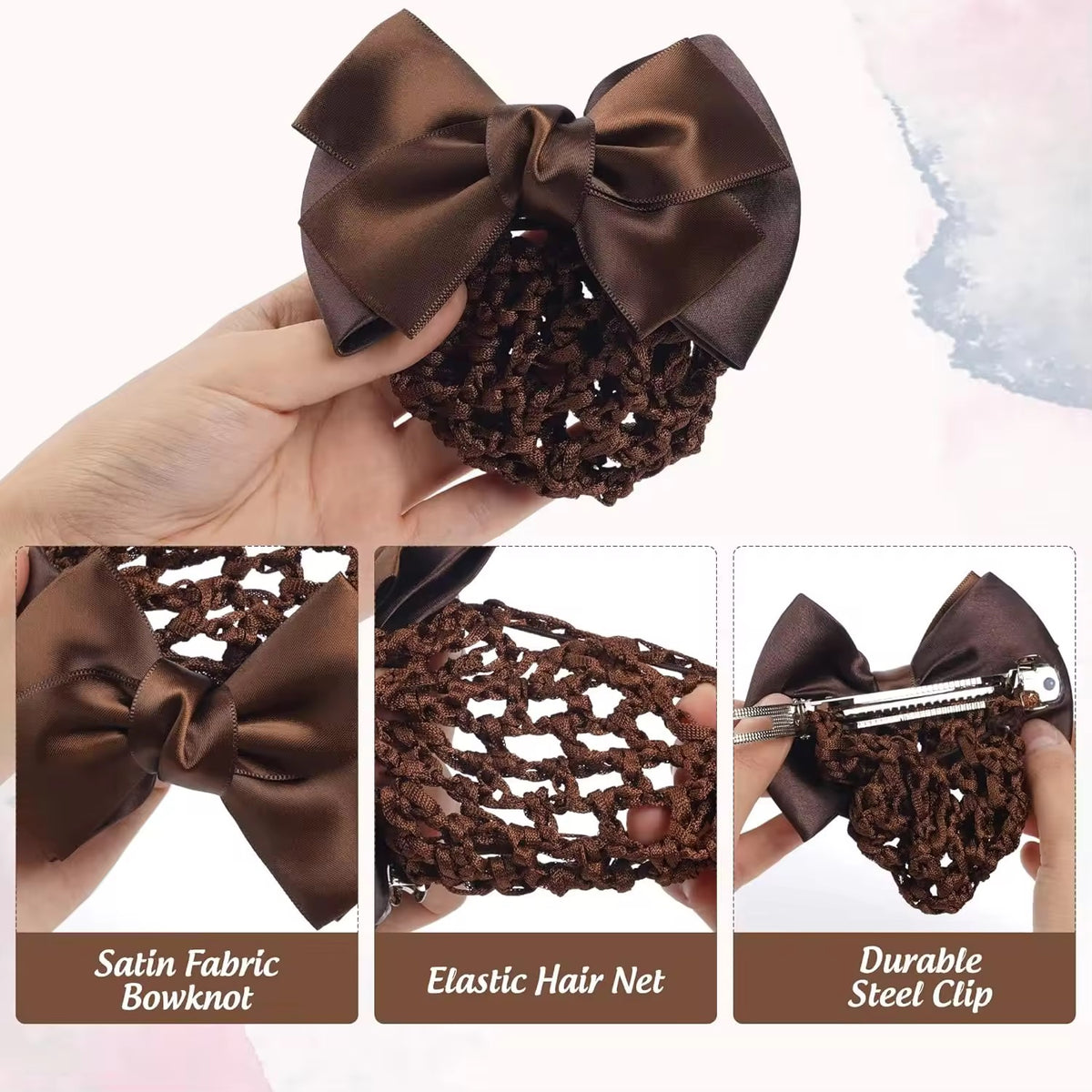 Classic Coffee Bow Bun