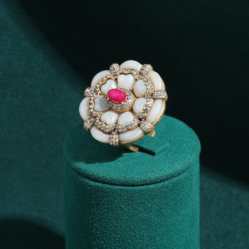 Ivory Nautica Antique Ring