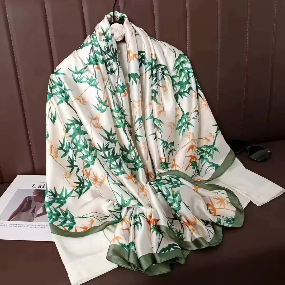 Tropical Fern Silk Scarf