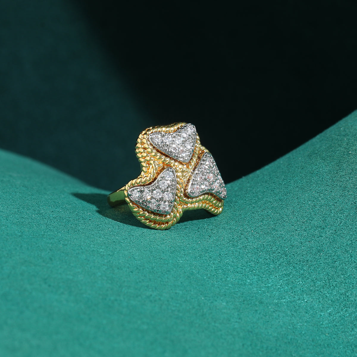 Warm Honey Heart Antique Ring