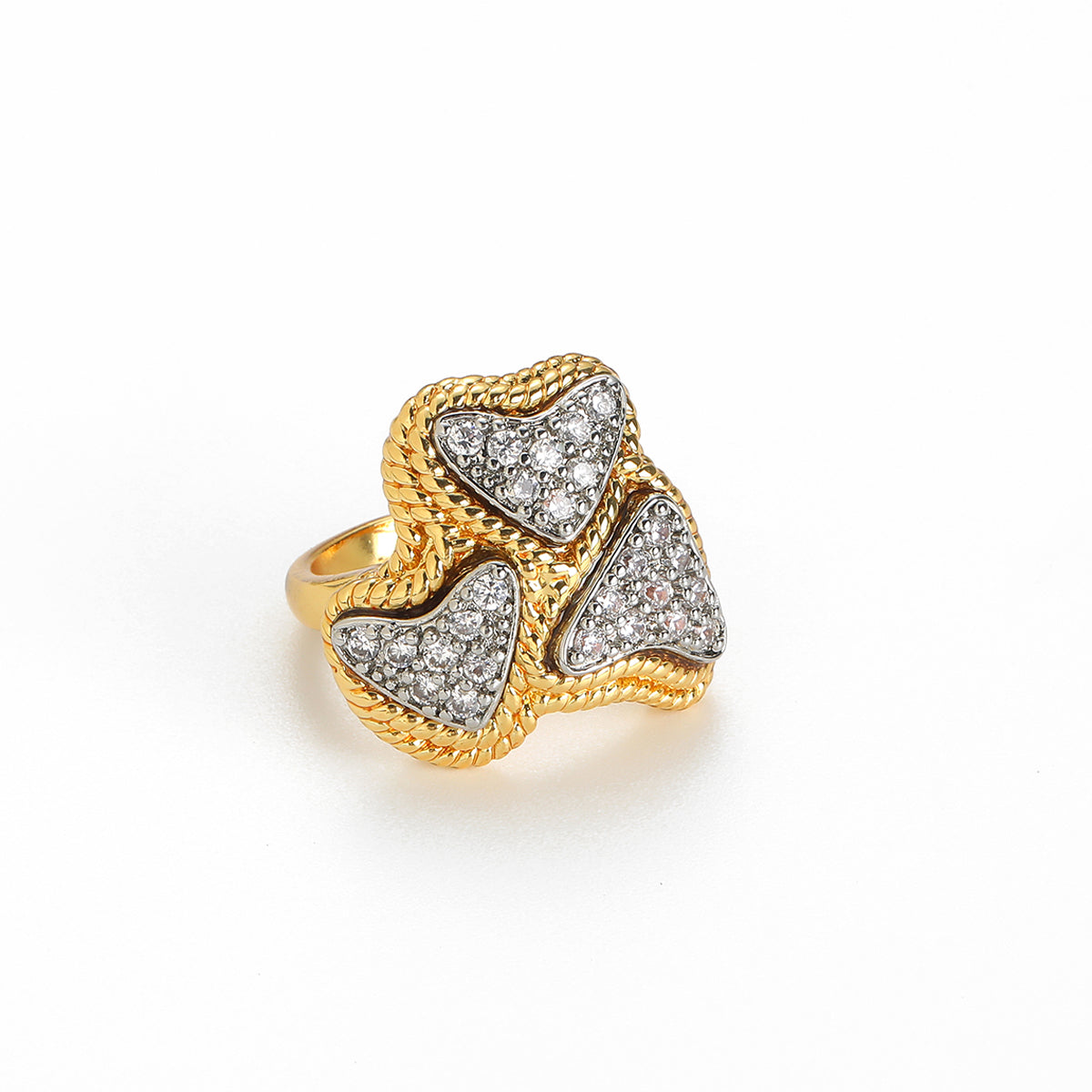 Warm Honey Heart Antique Ring